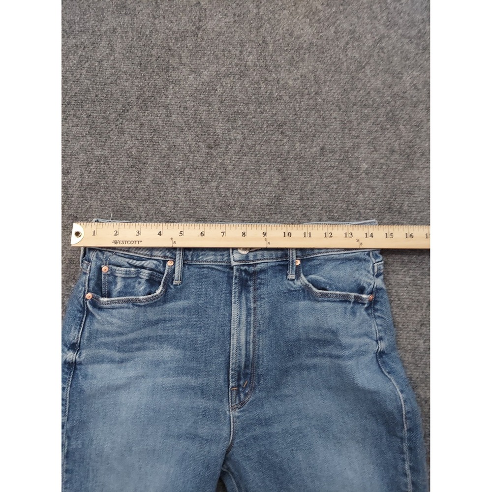 Mother Superior Jeans Womens 29 Blue Dazzler Flood Sweet Petals Medium Wash - Picture 10 of 14